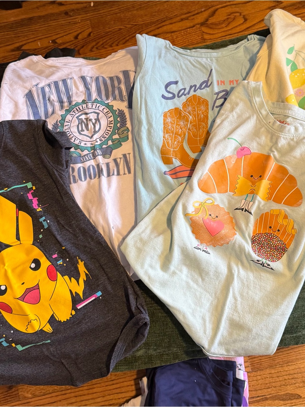 Pokemon, Cat and Jack, Old Navy bundle of 6 short sleeve tops